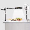 UBeesize 12" Ring Light with Overhead Phone Mount, LED Ring