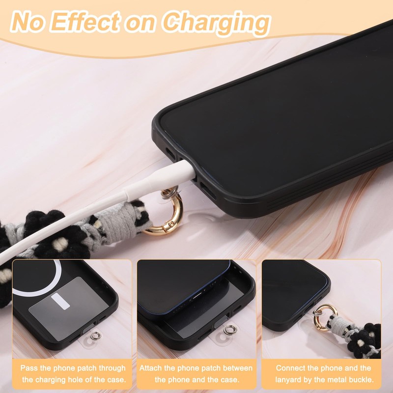 sourcing map 2 Pcs Phone Wrist Strap, Cell Phone Lanyard