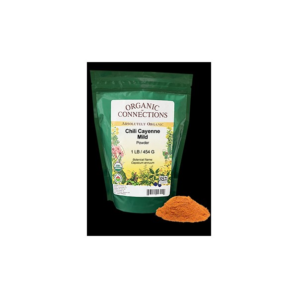 Organic Connections Chili Cayenne Mild (Organic Powder) - 454g