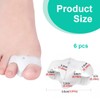 ZYBHMJE 6 Pcs Bunion Corrector, Toe Separators with 2 Loops