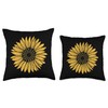 Smarty Pants Designs Sunflower, Flower Graphic Inspirational Summer Throw Pillow,