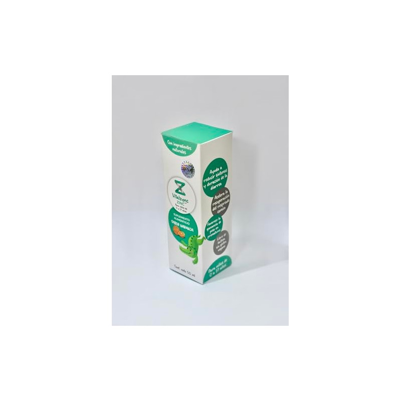 VitalZync Gluconato de Zinc Sabor Naranja 50 ml Suplemento Alimenticio