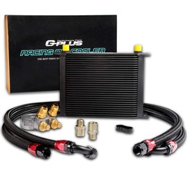 30 Row AN10 Thermostat Adaptor Engine Racing Oil Cooler Kit Universal Black engine oil cooler kit with Thermostat For Car/Truck