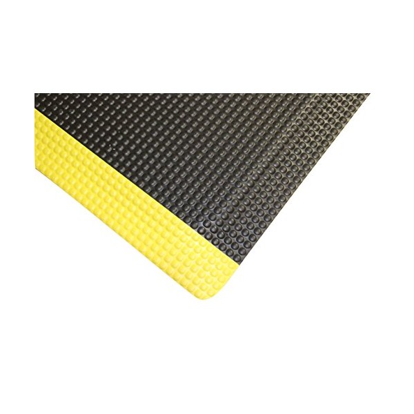 Reflex Double Sponged Anti-Fatigue Mat, 2' x 2' Thickness, Black