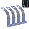 Amooca Headrest Hooks for Car Adjustable 4 Pack Vehicle Seat
