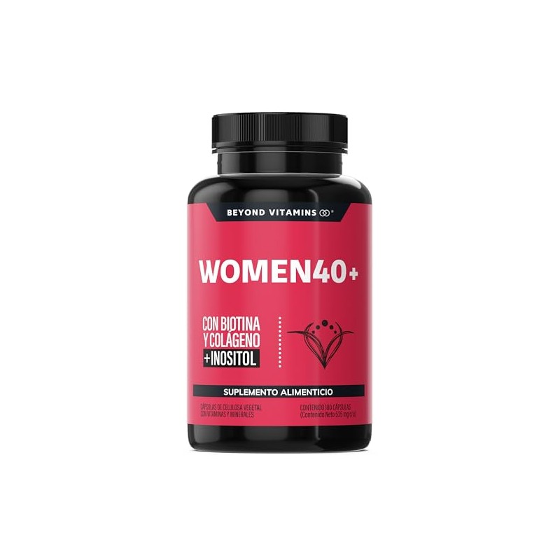 Beyond Vitamins Women Biotina Inositol Colágeno Isoflavonas Soya Probióticos Activos
