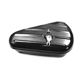 V-Twin 50-0601 Oval Right Side Black Tool Box