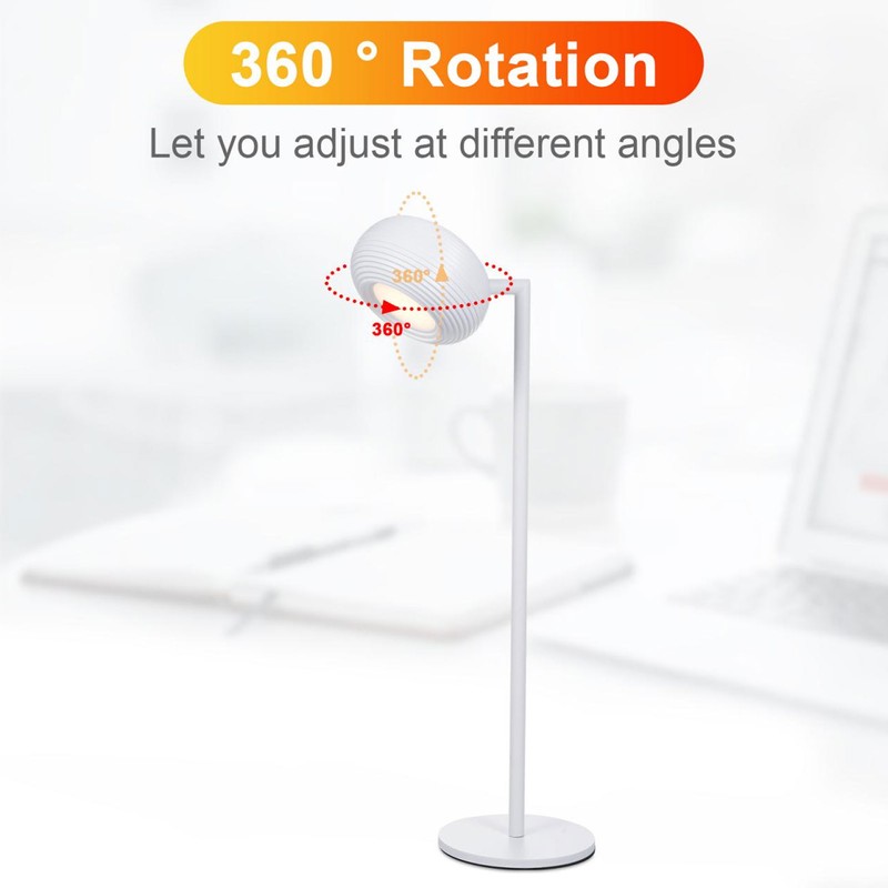 LED Cordless Desk Lamp Metal 360 Degree Rotatable Magnetic Wall