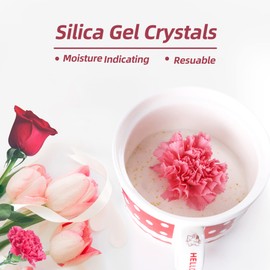 Wisesorb (NET 18 LBS) Silica Gel for Flower Drying, Silica Gel Flower Drying Crystals, Reusable Flower Drying Silica for Wedding Bouquet Preservation