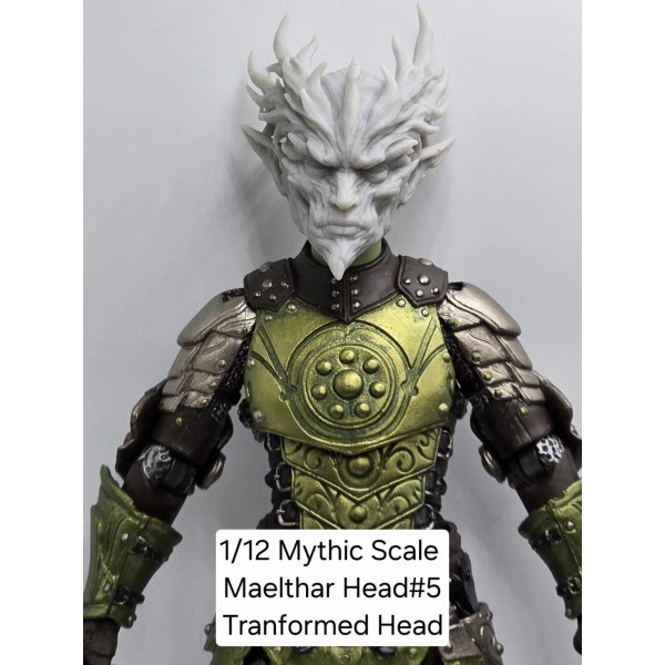 3d Printed MAELTHAR ELF Headsculpt #5 For 1/12 Mythic Legions