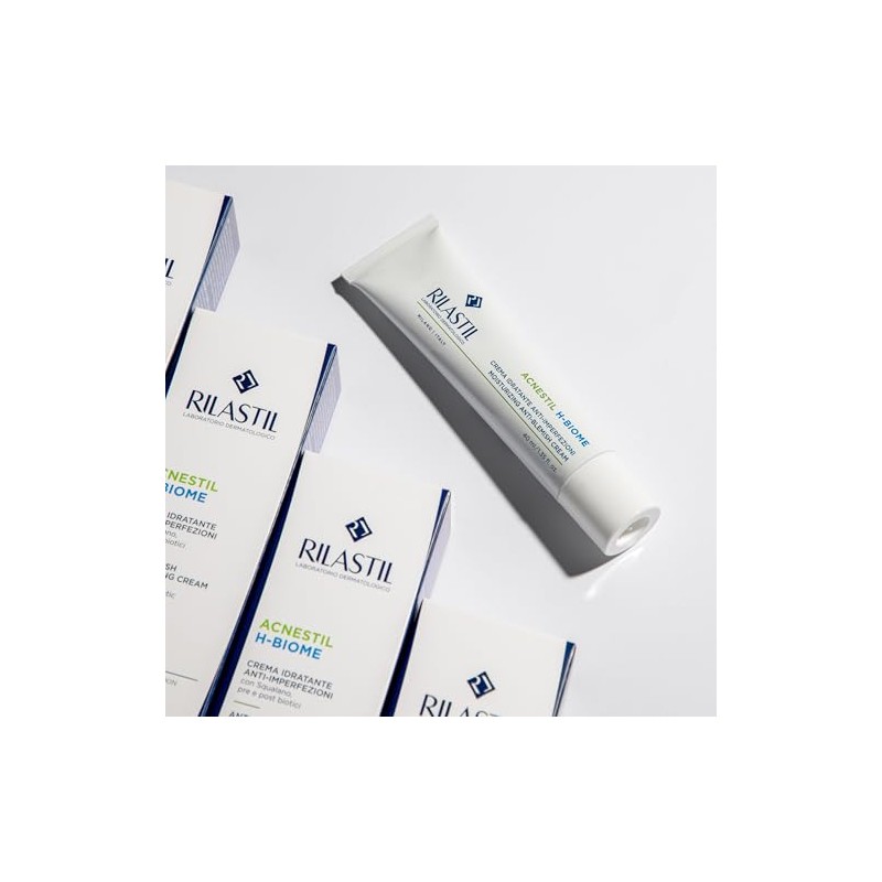Rilastil Acnestil - H Biome Crema Idratante Anti-Imperfezioni, 40ml