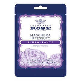 Acqua Alle Rose, Maschera Viso in Tessuto Antirughe Intensiva Senza Età - Ingredienti Naturali, con Acido Ialuronico Vegetale - Riduce le Rughe e Rimpolpa la Pelle - 1 Maschera Viso, 2 ml