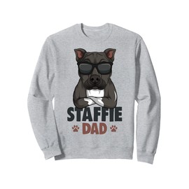Staffordshire Bull Terrier Dad Staffie Dog Sweatshirt