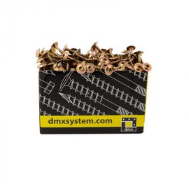 DMX - Construction screws, wood screws, flat head screws, chipboard screws, carpentry screws with flat head Torx head, CT - 5 mm - Torx - zinc galvanised - 5 x 40 (200 pcs/pack)