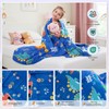 HOSUKKO HOSUKKO Weighted Blanket - 5 lbs Blue Dinosaur Washable