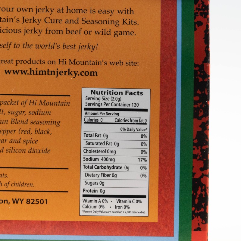 Hi Mountain Jerky Seasoning and Cure Kit | CAJUN BLEND