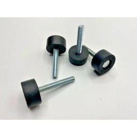 Pierce Performance Industries Anti Vibration Mount 1" Pad, 2" X 1/4" Bolt w/ Washer and Flange Nut(4 Pcs)