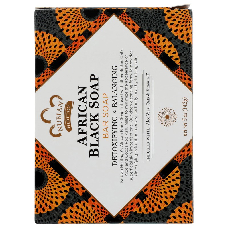 Nubian Heritage Soap Bar, African Black, 5 Ounce