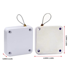 Automatic Door Closer, No Drilling, Door Closer, Interior Doors, Automatic Door Opener, Interior Door for Home Offices, White, Pack of 2