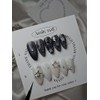 Half and half nail Byeolping Byeolping [Handmade nail tip] Emily