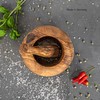 Luca Olio Mortar and pestle made of high-quality olive wood