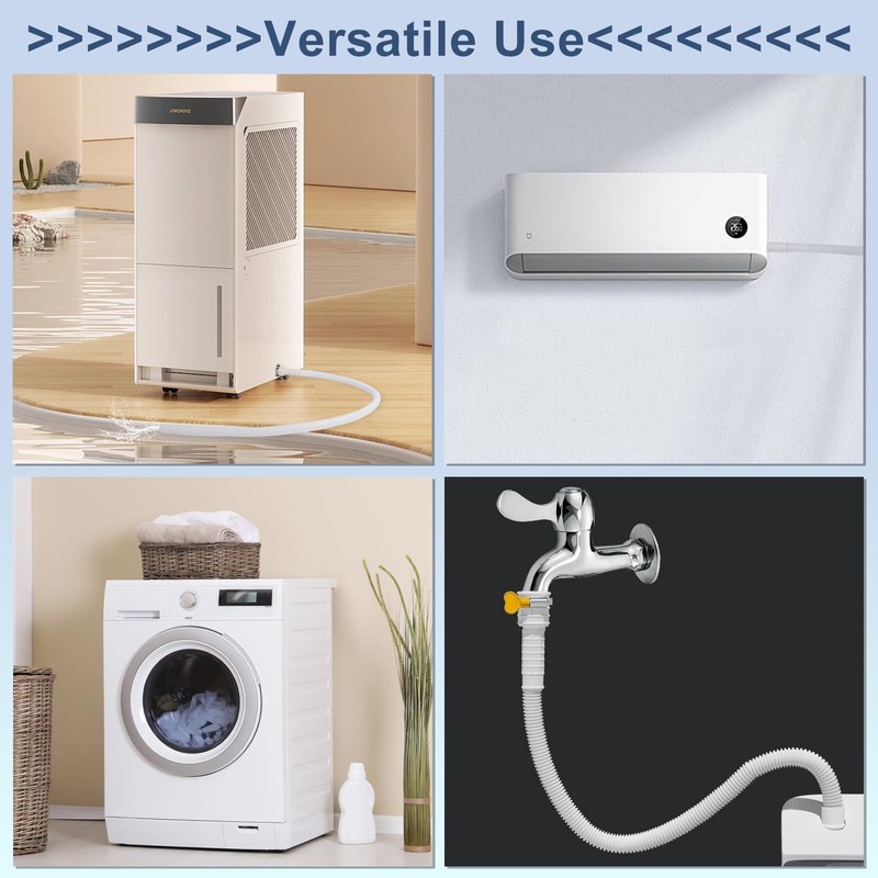 Universal Dehumidifier Drain Hose 10 Feet Air Conditioner Hose with