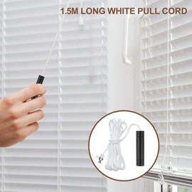 UYUYong 2Pcs Bathroom Light Pull Cord Black 4cm Pull Cord Handle Light Cylindrical Pull Cord Extension with 150cm Cord Connector for Bathroom Toilet Light Fan Switch Ceiling Light