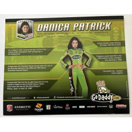 Vintage Poster Card 2010 Danica Patrick Andretti Racing Cart Indy Car Honda