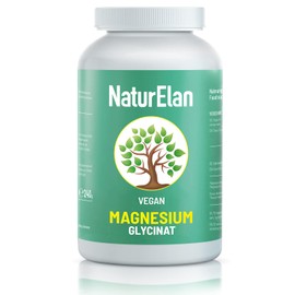 NaturElan Magnesium Glycinate High Dose Capsules - 270 Vegan Capsules, 770 mg Magnesium Glycinate per Capsule, of which 100 mg Elementary Magnesium, Laboratory Tested, Produced in Germany