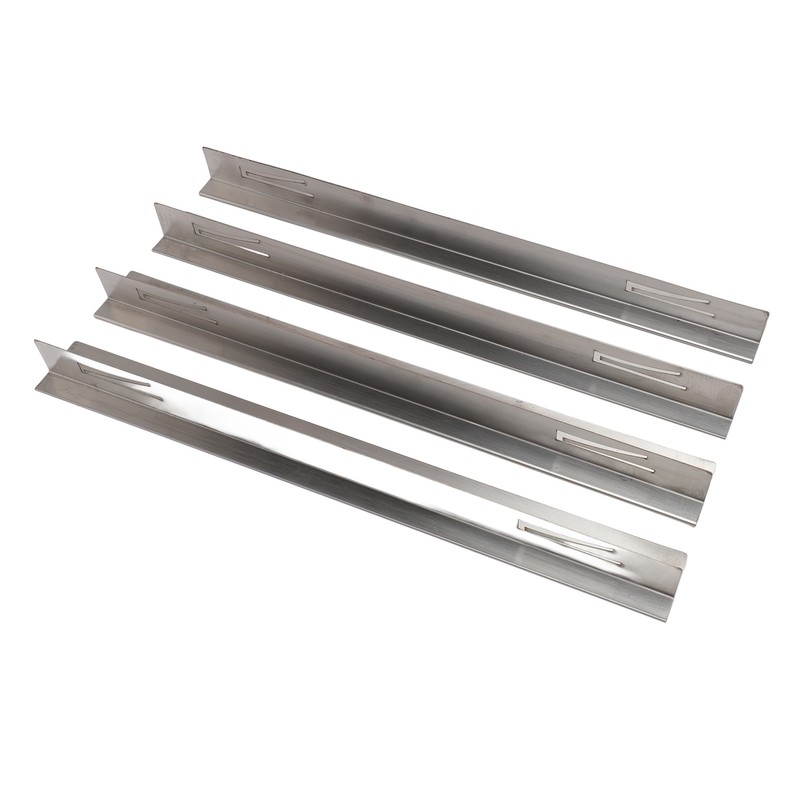 4Pcs Stove Gap Cover Stainless Steel Heat Resistant Easy Clean