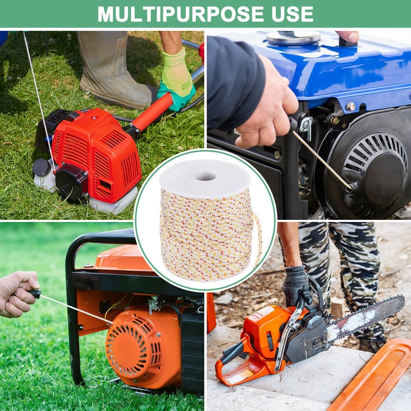 M METERXITY Recoil Starter Rope Pull Cord 2.5mm 60m Pull