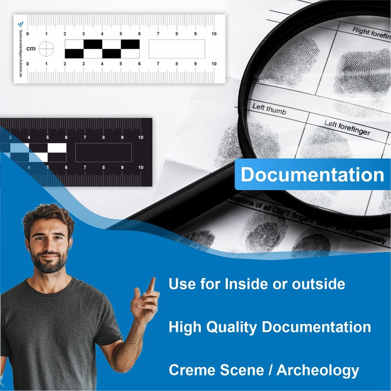 Sachverständigen-Accessoires Crime Scene Ruler as [Detective Levelling Device] Set of