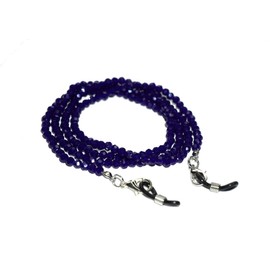 Purida Beaded Eyeglasses Chain for Women, Sunglasses Chain, Reading Glasses Holder,Lanyard for Face Mask, Crystral Glass Beads, Lapis