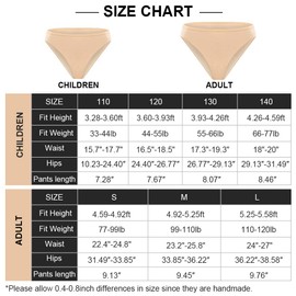 KUKOME Ballet Dance Underwear High Cut Cotton Dance Briefs Shorts for Women Girls