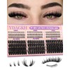 Spiky Lash Clusters 60D 80D 100D Volume Eyelash Cluster Spikes