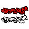 OwnTheAvenue 2x Joker Hahaha Serious Evil Body Windshield Car Sticker