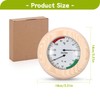 ALLOMN Sauna Thermometer Hygrometer, 2 in 1 Holz Digital Thermo-Hygrometer