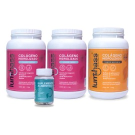 Colágeno Lumihass 3 Botes Sabor Fresa Y Naranja | Omega 3 |