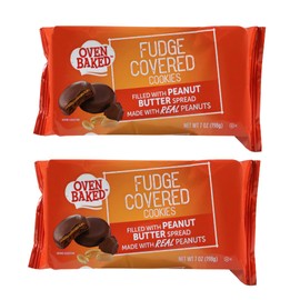 Oven Fudge Covered Cookies with Chocolate and Peanut Butter, 7-oz. (Pack of 2)