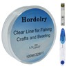 Hordolry 0.2mm Clear Fishing Line, 328FT Invisible Fishing Wire, Lower