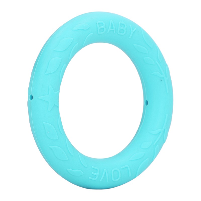 5pcs Baby Soft Silicone Teething Ring Toy Infant Safe Elastic