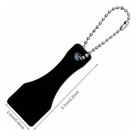 Nlvnmv 20 PCS Lottery Ticket Scratcher Tool Set, Plastic Scraper Keychain, Scoop Shape Scratcher for Scratching Tickets, Removing Labels and Stickers, Lottery Fans (White & Black)