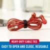 VELCRO Brand Heavy Duty Cable Ties Reusable | 60Pc Bulk