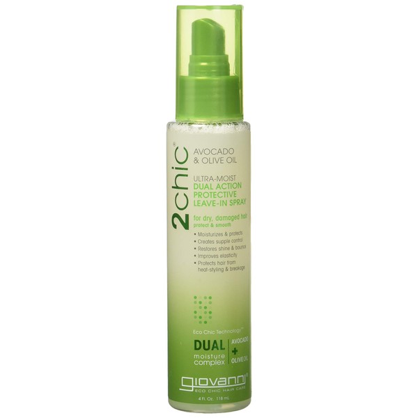 GIOVANNI Hair Care Products Spray Leave in 2Chic Avcd-4 Oz, 4 FZ, 4 Fl Oz