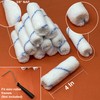 Allgala 24 Piece 4" Mini 3/8" Nap Shedless Microfiber Paint