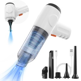 Handheld Vacuum Cordless, Portable Car Vacuum Cleaner 3 in 1 Dust Buster & Air Blower & Hand Pump, 9000PA Rechargeable Mini Handheld Vacuum for Keyboard, Inflate/Deflate