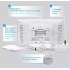 AcuRite 내장 기압계(01071) 흰색을 이용한 실내/외 온도 및 습도 번개
