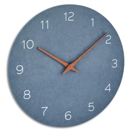 TFA Dostmann 60.3054.04 Analogue Wall Clock, Wood Effect, Quartz Movement