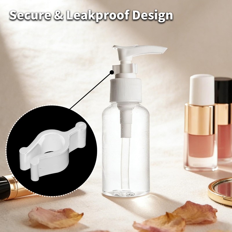 WIizyzfhy 20pcs Leakproof Cosmetic Dispenser Pump Lock Clip Accessory