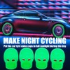 MEAJOO 4PCS Skull Fluorescent Tire Valve Stem Caps, Luminous Car